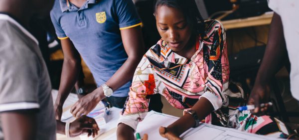Students Learning in Uganda